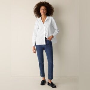 EUC - Eileen Fisher Cotton Stretch Denim Slim Jean (14)